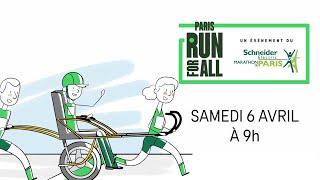 Paris Run For All l’événement solidaire et inclusif du Schneider Electric Marathon de Paris [upl. by Peonir]