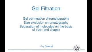 Gel Filtration Gel Permeation amp Size Exclusion Chromatography BIOS4005 Glycan Biotechnology module [upl. by Nirrok]