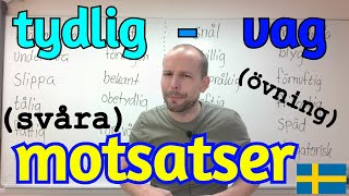 Svåra motsatsord adjektiv verb SFI [upl. by Clarice]