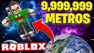 CONSEGUIMOS SALTAR 999999999 METROS en ROBLOX [upl. by Enileuqkcaj]