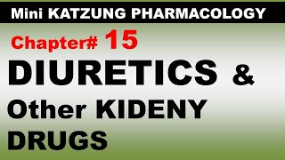 Chp15Mini KATZUNG Pharma  Diuretics amp Drugs working on Kidney  Dr Asif Lectures [upl. by Assej]