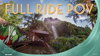 FULL Ride POV Tianas Bayou Adventure  Walt Disney World [upl. by Corie]