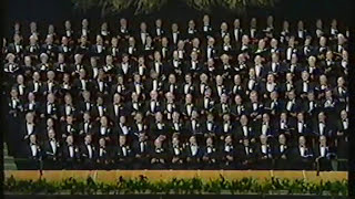 Treorchy Male Choir singing quotThe Soldiers Chorusquot on St Davids Day 1989 [upl. by Maisel]