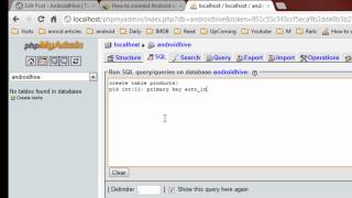 PHPMyAdmin Creating MySQL Database and Tables [upl. by Yhtorod]