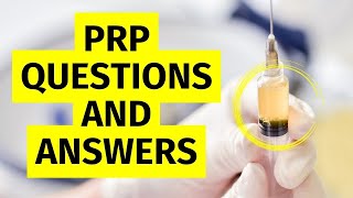 Top 10 Questions About Platelet Rich Plasma PRP Injections [upl. by Ellingston]