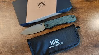 WE KNIFE BIG BANTER WE 210452 FOLDING KNIFE WITH CPM 20CV STEEL BLADE [upl. by Ahteral]