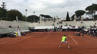 COURT LEVEL Jacopo Berrettini  Lorenzo Sonego HD [upl. by Yelrahc]