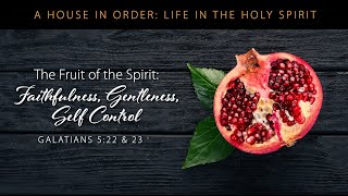 The Fruit of the Spirit Faithfulness Gentleness Self Control [upl. by Dynah]