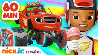 Blaze y los Monster Machines  ¡Todo lo NUEVO de Blaze durante 1 hora  Nick Jr en Español [upl. by Joscelin]