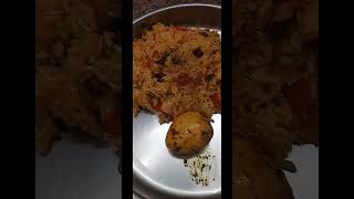 Tomato rice with egg trending tomato rice with egg combo vlog vlogger food lunch lunchbox [upl. by Anad911]