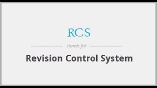 Introduction To RCS Revision Control System [upl. by Schluter]