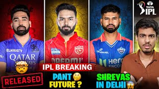 IPL BREAKING  PANT SIRAJ RUSSELL RELEASED 🤯  IPL Teams Retention Update IPL 2025 [upl. by Llerrom343]