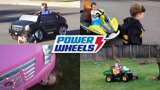 KIDS IN POWERWHEELS RUNOVERCRASHES COMPILATION BEST QUALITY [upl. by Bea]