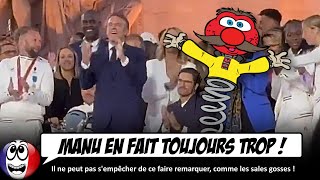 Macron fait son MARIOLLE durant la parade des athlètes mais ça ne va pas durer [upl. by Cavuoto691]