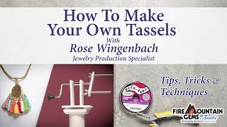 How to Create Tassels Using the Beadalon® Tassel Maker [upl. by Eseerahs148]