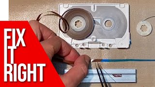 How to Fix Cassette Tapes The Right Way Open Splice Repair Like a Pro [upl. by Cookie]