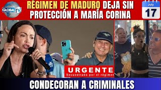 DENUNCIA Régimen deja sin Seguridad a MARÍA CORINA MACHADO  CONDECORAN Agresoras de LA ENCRUCIJADA [upl. by Jordon163]