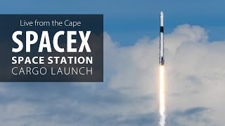 Live SpaceX Falcon 9 rocket launches NASA space station cargo – plus booster landing at Cape [upl. by Joaquin]