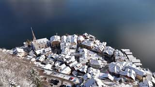 Hallstatt Austria in Winter 4K  Mini 4 Pro [upl. by Leagiba]