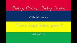 Gaby Grup Latanier Lyrics [upl. by Cadmar462]