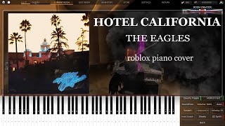 Hotel California  ROBLOX Piano Cover  Piano Rooms [upl. by Isidoro]