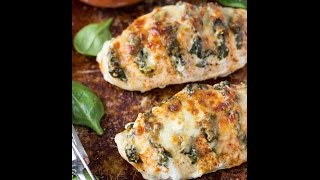 How to make Hasselback Chicken with Ricotta Cheese and Spinach [upl. by Idnor708]