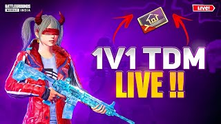 BGMI LIVE 🔥 TDM 1V1 GRIND 🤑 tdm bgmi pubgmobile 1v1 venomislive [upl. by Nananne]