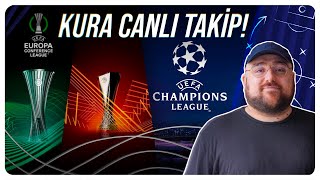 Şampiyonlar Ligi Uefa Avrupa Ligi Konferans Ligi KURA ÇEKİM YAYINI [upl. by Elag802]