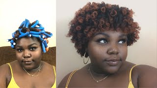 Defined Flexi Rod Set on Short Natural Hair  Lottaboddy [upl. by Chemesh758]