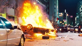 FAST and FURIOUS TOKYO DRIFT  City Chase  Han Dies RX7 amp EvoX vs 350Z amp 350Z 1080HD [upl. by Derdle]