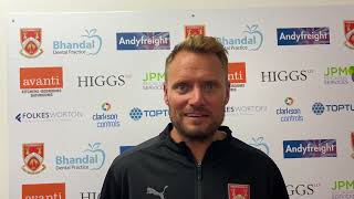 Leon Broadhurst  Stourbridge FC v Halesowen Town  Post Match Interview [upl. by Aligna]