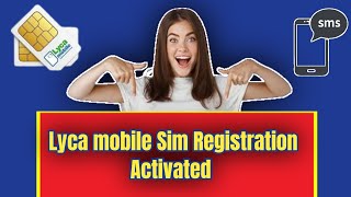 Registration online LycaMobile sim card  how to activate LycaMobile sim card [upl. by Claybourne]