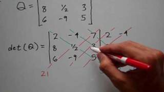 Determinant of a 3 x 3 Matrix [upl. by Eleirbag]