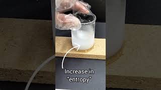 Spontaneous Endothermic Reaction Freezes Water [upl. by Worden]