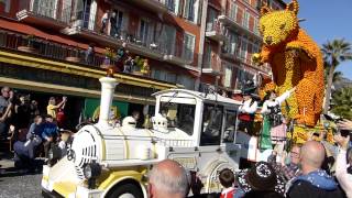 Fête du Citron Menton 2014  Le Corso des Fruits dOr [upl. by Roze]