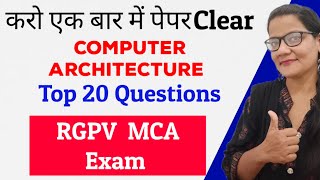 RGPV Most Important Questions for Computer Architecture Exam [upl. by Adamek]