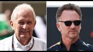 Christian Horner spotted talking to Helmut Marko after Red Bull chief offers update [upl. by Edgardo]