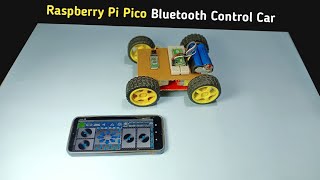 How to Make a Raspberry Pi Pico Bluetooth Control Car [upl. by Magnien]