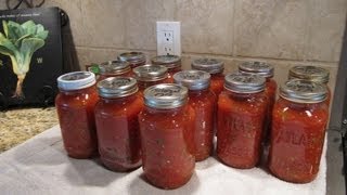 Spaghetti Sauce Canning the Easy Way [upl. by Strait]