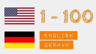 Zahlen von 1 bis 100 auf  Englisch  Deutsch [upl. by Viridissa173]