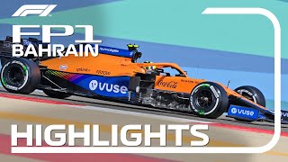 FP1 Highlights  2021 Bahrain Grand Prix [upl. by Troth]