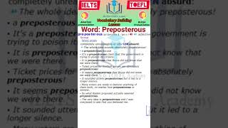 Preposterous meaning and examples  American and British pronunciation [upl. by Belldame745]