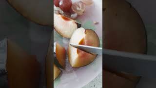 plum rich in vitC shortvideo fruitcutting asmrfood highlights [upl. by Norbel]