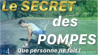 Les POMPES le SECRET en OR pour progresser  wwwhormesecom  H4H [upl. by Atinauq]