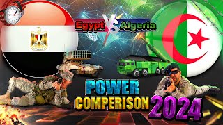 Egypt vs Algeria  Military Power Comparison 2024  Algeria vs Egypt 2024  Battle of world armeis [upl. by Oran788]