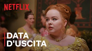 La DATA DUSCITA della STAGIONE 3 di BRIDGERTON  Netflix Italia [upl. by Drawdesemaj]