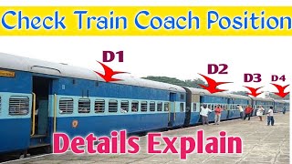 Train coach position kaise pata karen  how to find d1 d2 d3 train coach position [upl. by Kora49]