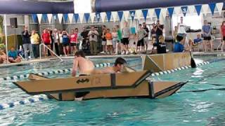 Cardboard Boat Race FAIL [upl. by Attenra]