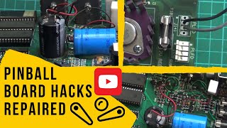 Pinball Curcuit Board Hack Repair on WPC Scared Stiff Machine [upl. by Annaig207]