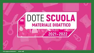 Dote Scuola 20212022  Materiale Didattico [upl. by Ettevey]